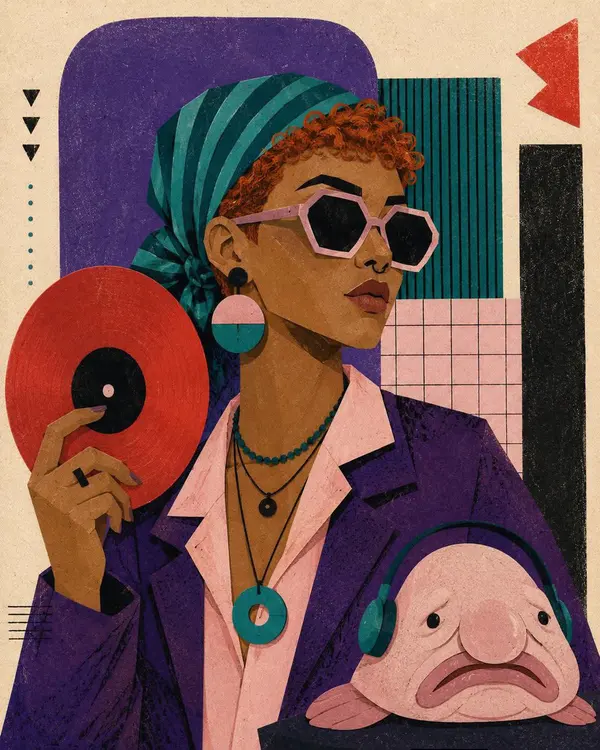 Editorial Paper Collage Portrait — image 3