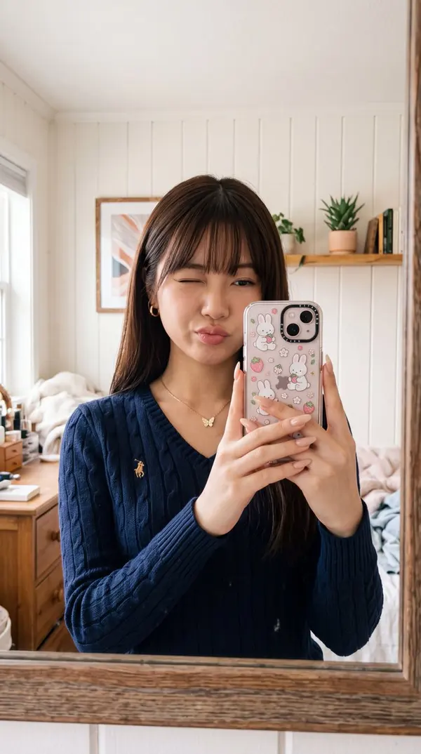 Cute Mirror Selfie — image 1