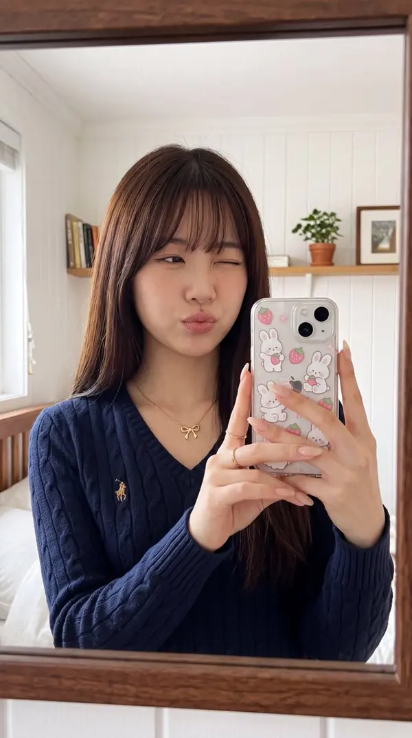 Cute Mirror Selfie — image 2