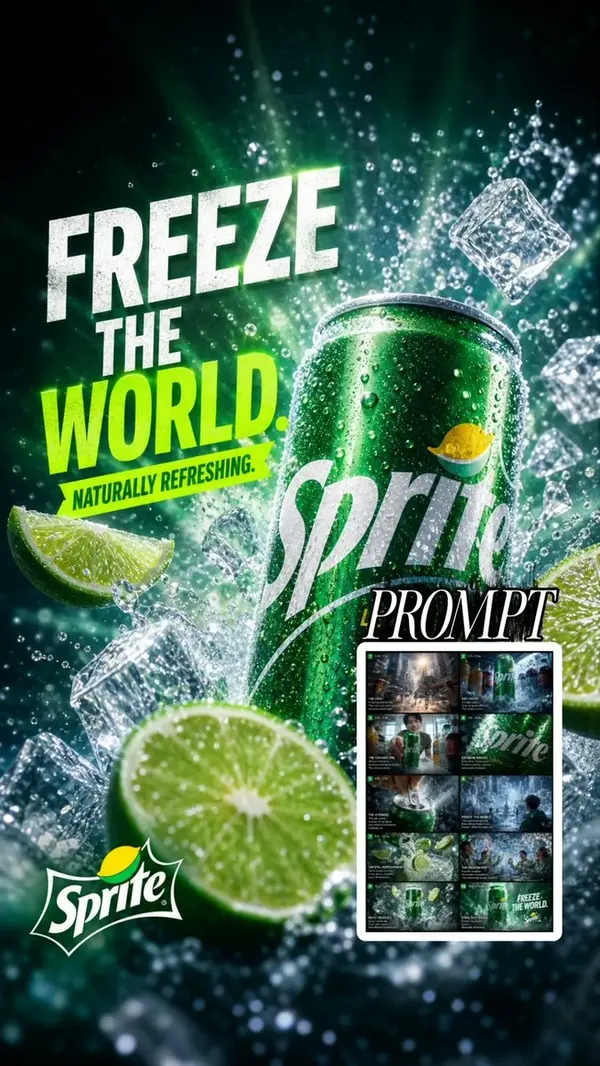 Freeze the World Sprite Poster