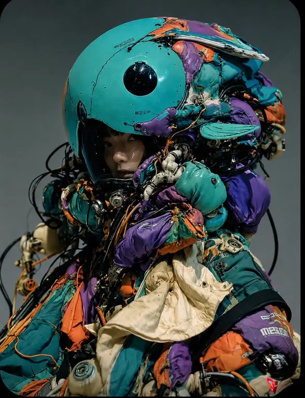 Surreal Gothic Cosmic Portrait — image 2