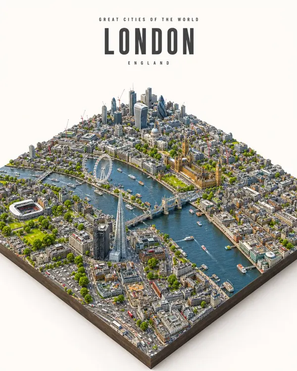 Barcelona Isometric City Diorama — image 2