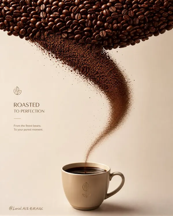 Roasted to Perfection Coffee Poster