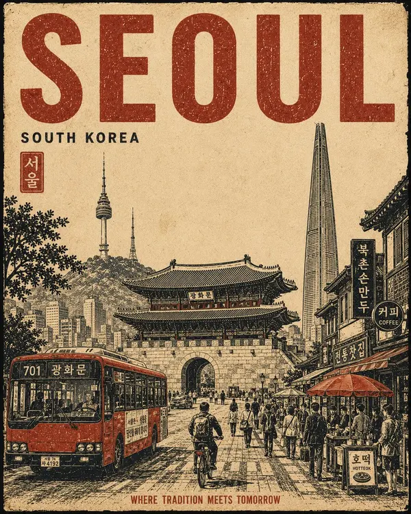 Vintage Shanghai Travel Poster — image 2