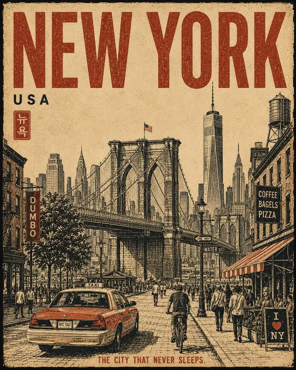 Vintage Shanghai Travel Poster — image 4