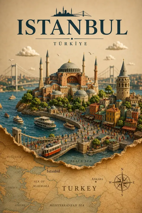 Shanghai Clay Diorama Travel Poster — image 3