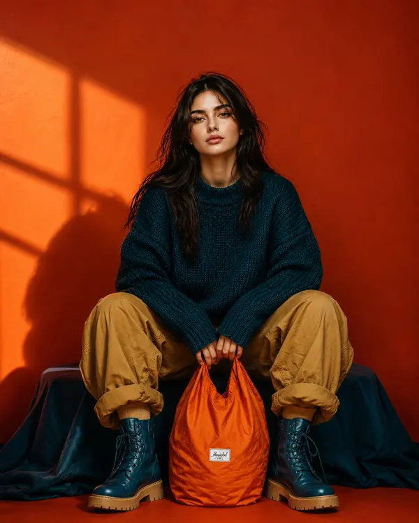 Teal and Orange Fashion Campaign — image 1
