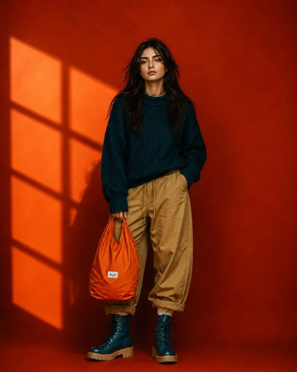 Teal and Orange Fashion Campaign — image 2