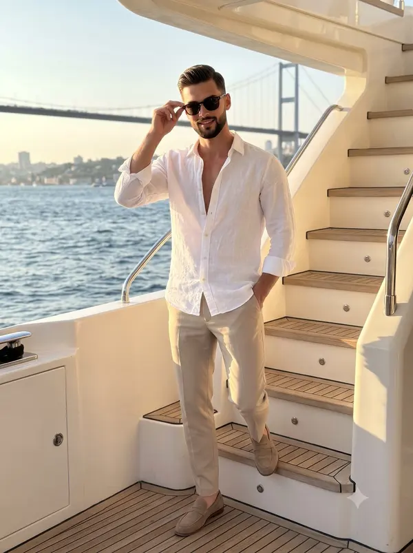 Luxury Yacht Lifestyle Portrait