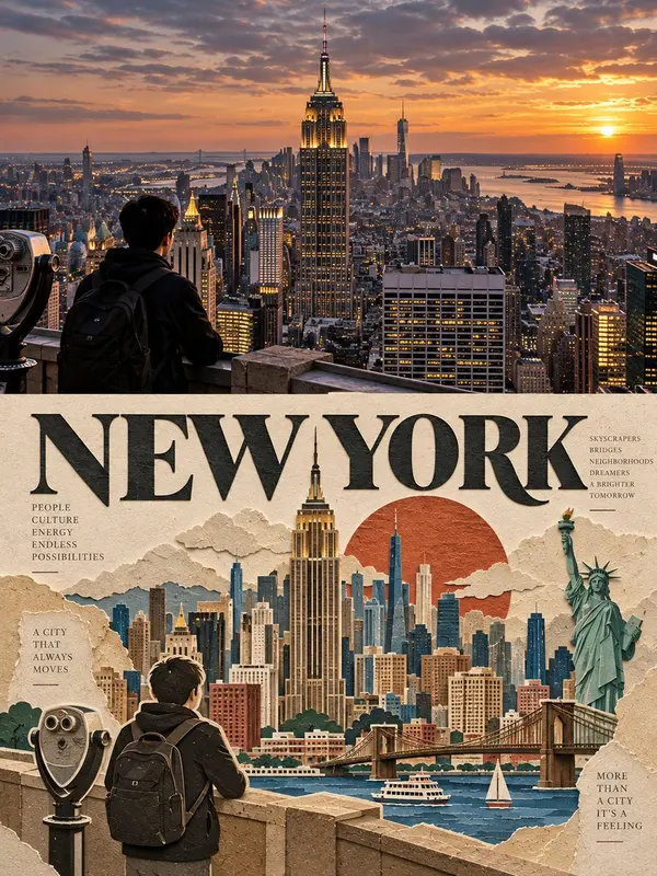 Reality to Paper Editorial Poster — image 4