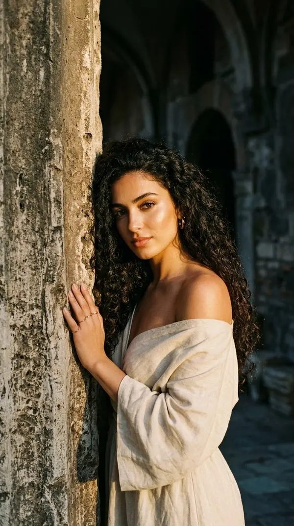 Golden-Hour Stone Portrait