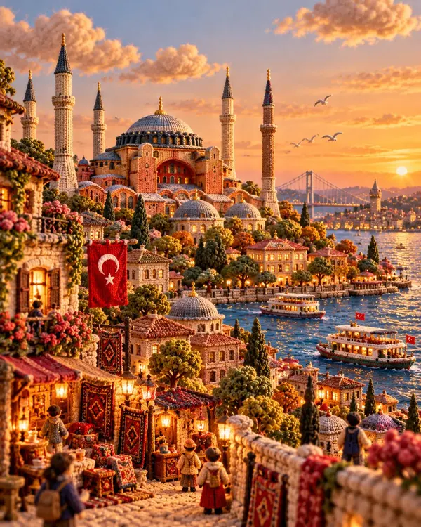 Knitted Miniature Travel World — image 3