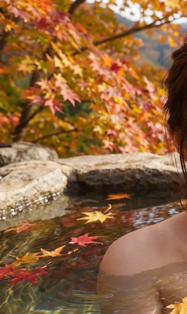 Autumn Onsen Portrait — image 1