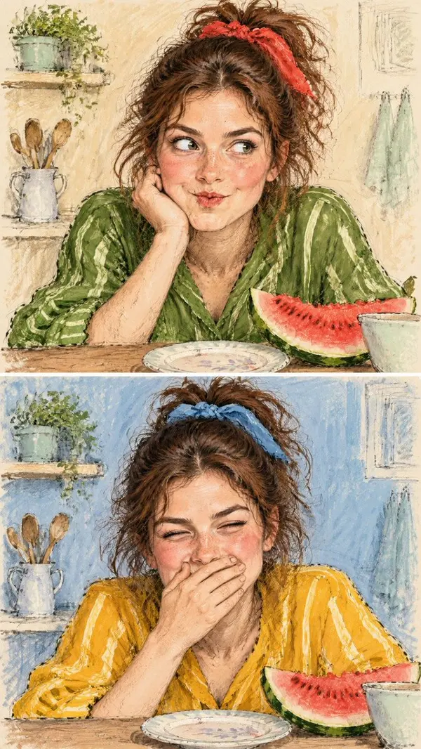 Watermelon Snack Sketch — image 2