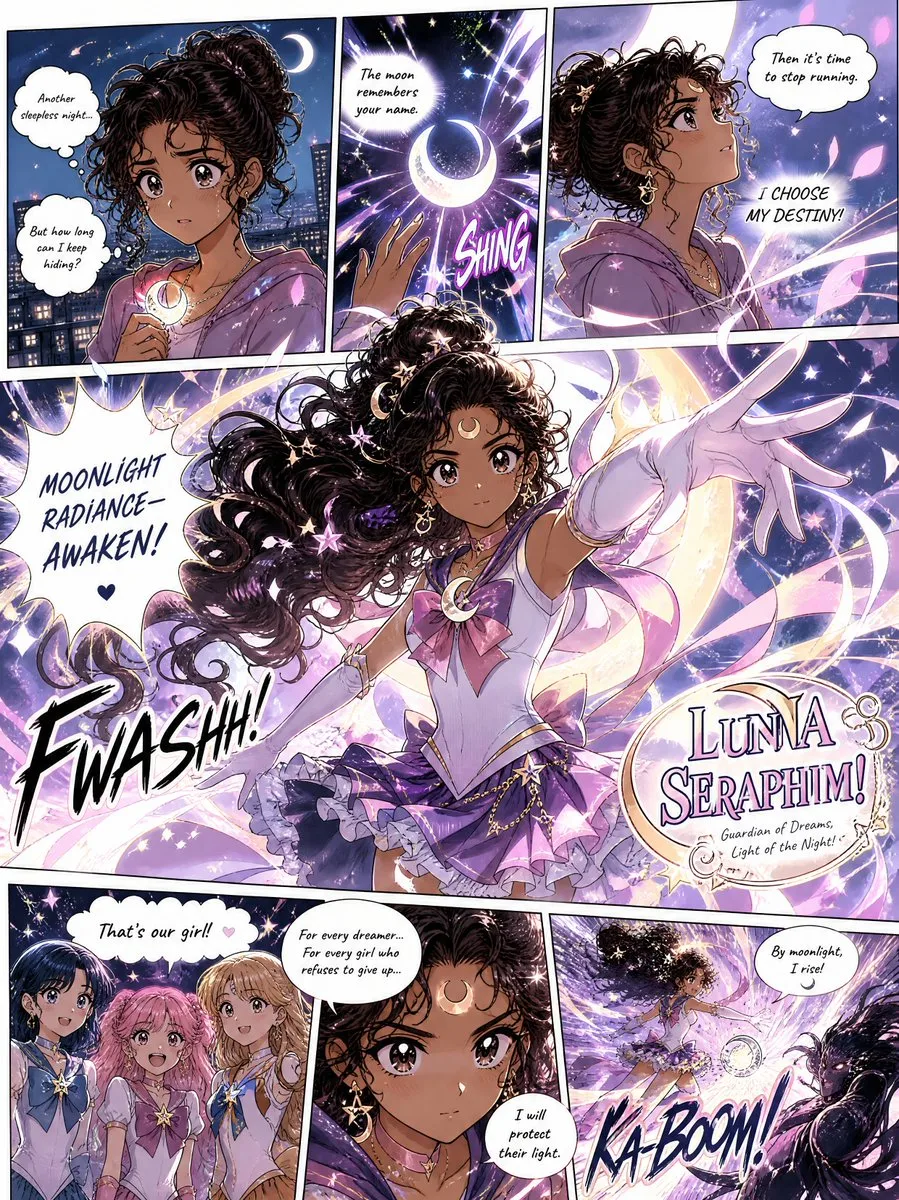 Magical Moon Heroine Manga Page