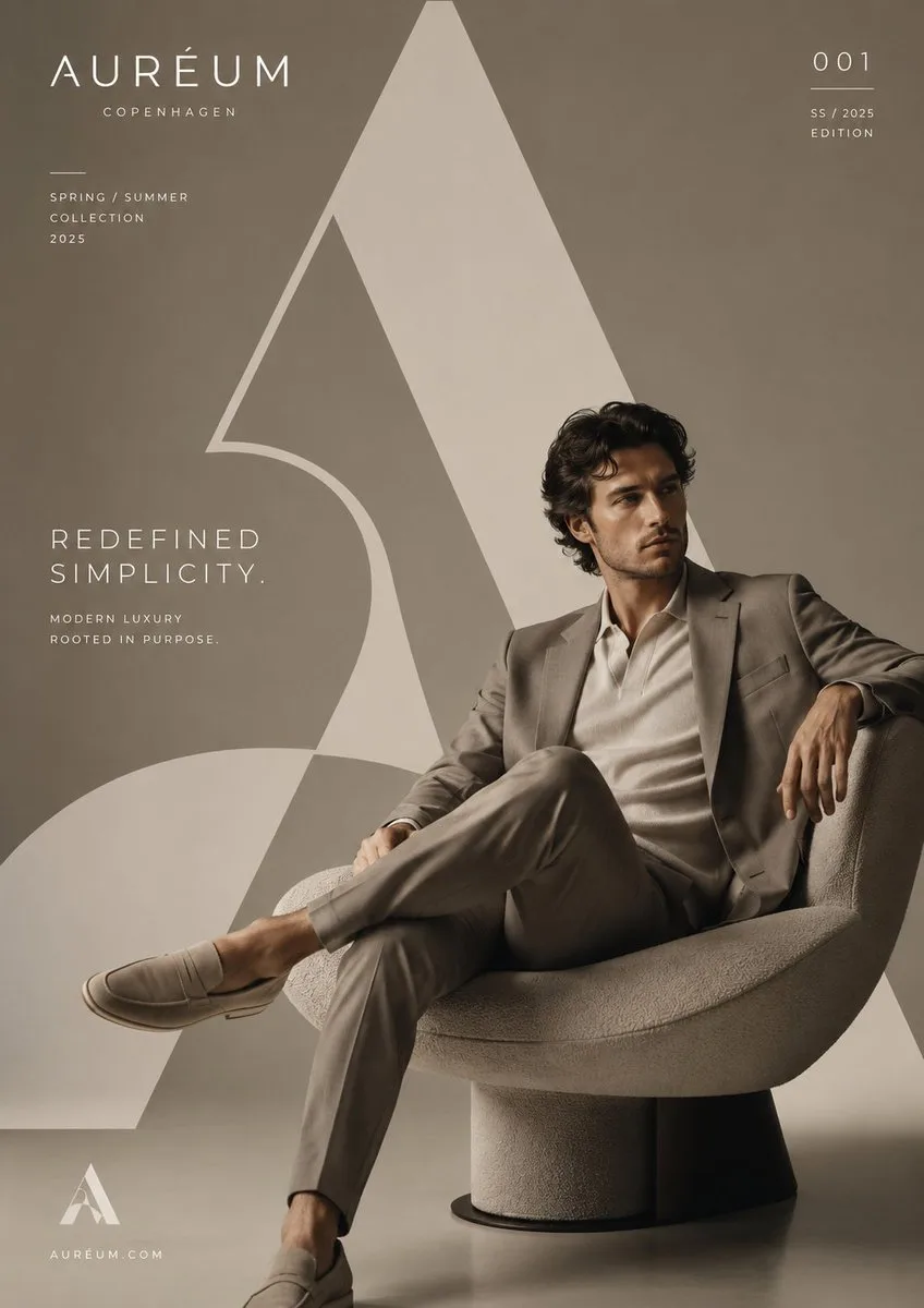 Aureum Editorial Fashion Campaign Poster