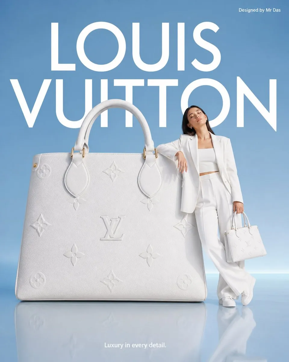 Louis Vuitton Minimalist Fashion Ad