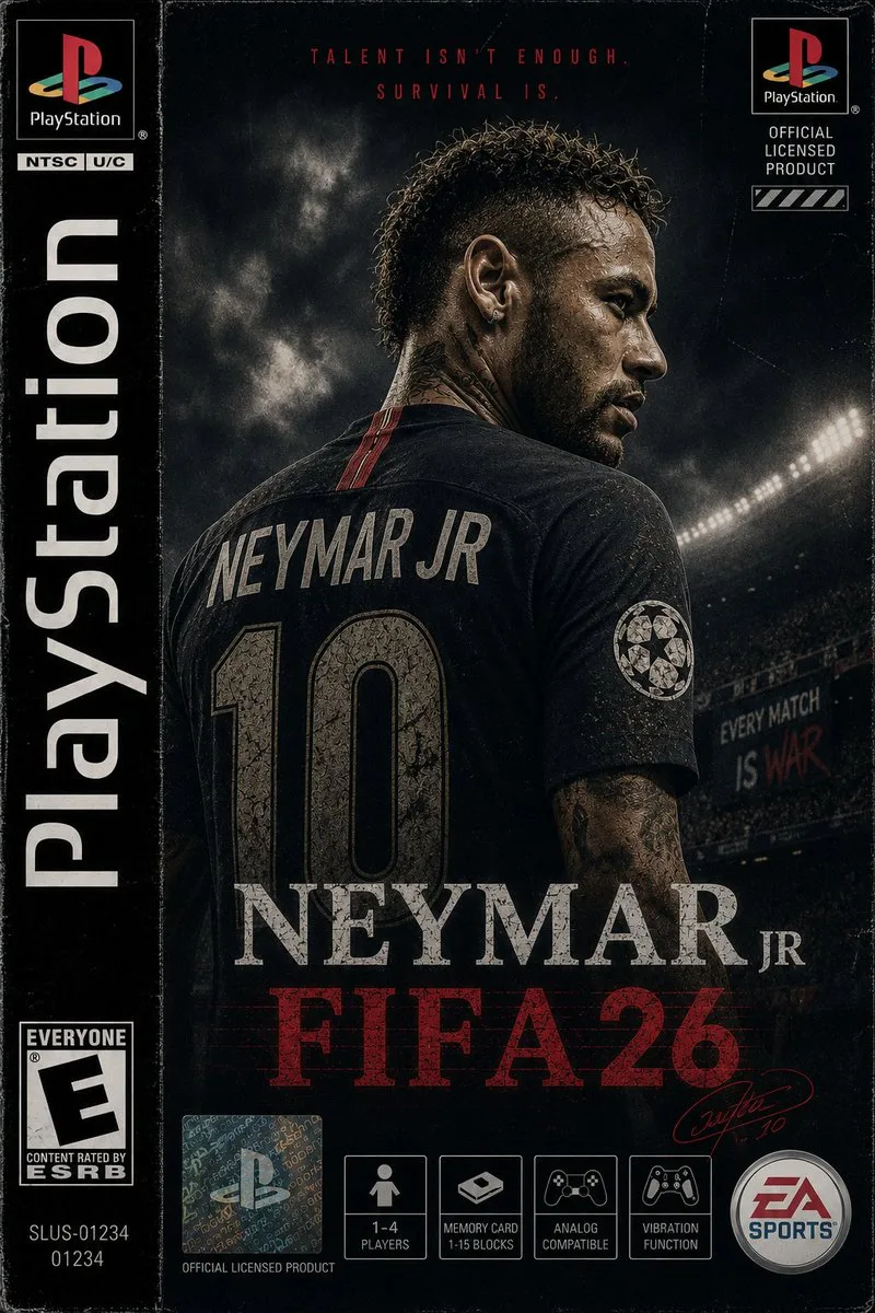 Neymar Jr FIFA 26 PS1 Cover Art