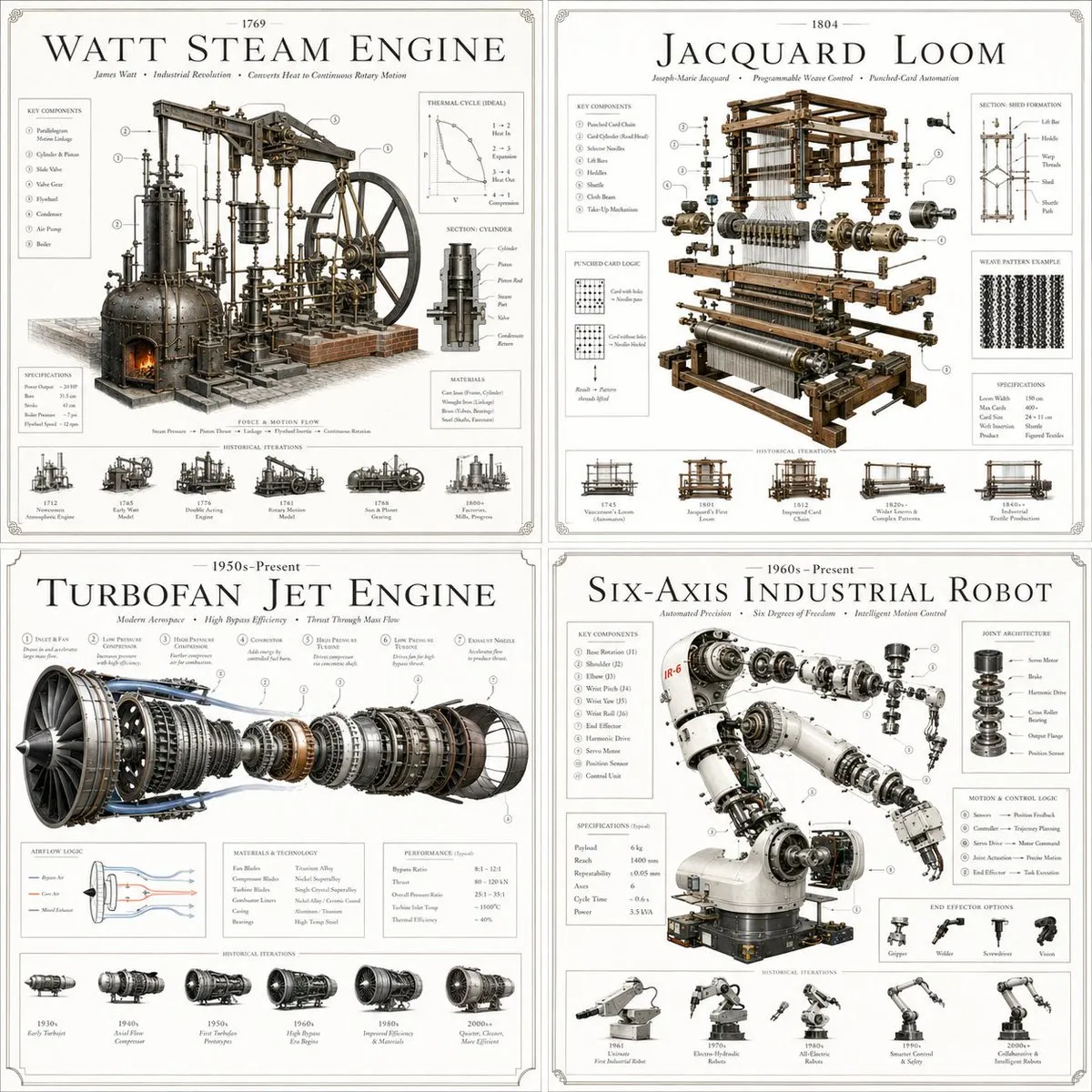 Patent Artifact Posters: Historical Machines
