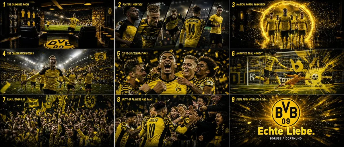 Borussia Dortmund Cinematic Storyboard