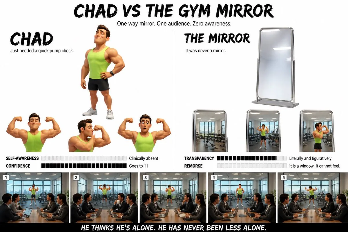 Chad vs The Gym Mirror