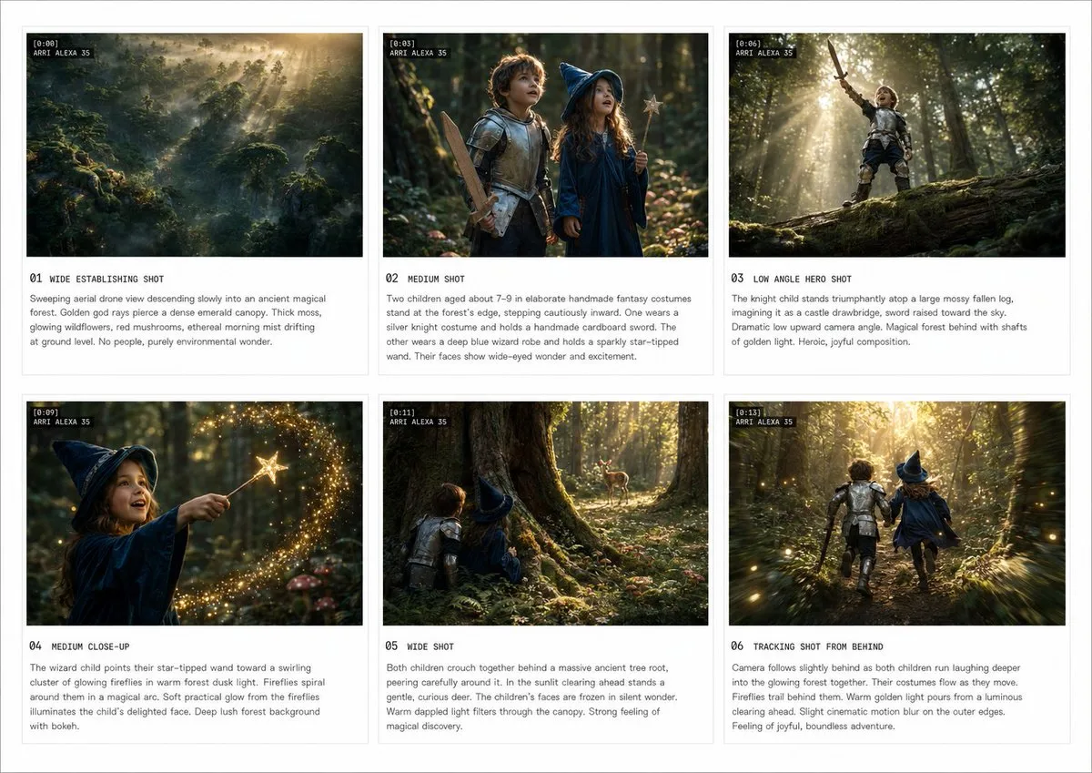 Enchanted Forest Storyboard