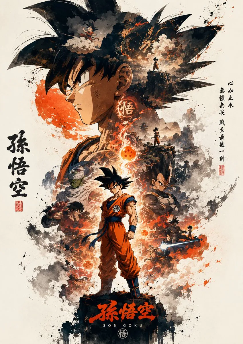 Son Goku Propaganda Poster Art