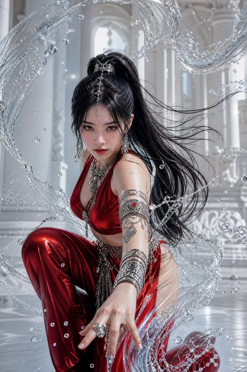 K-pop Warrior in Water