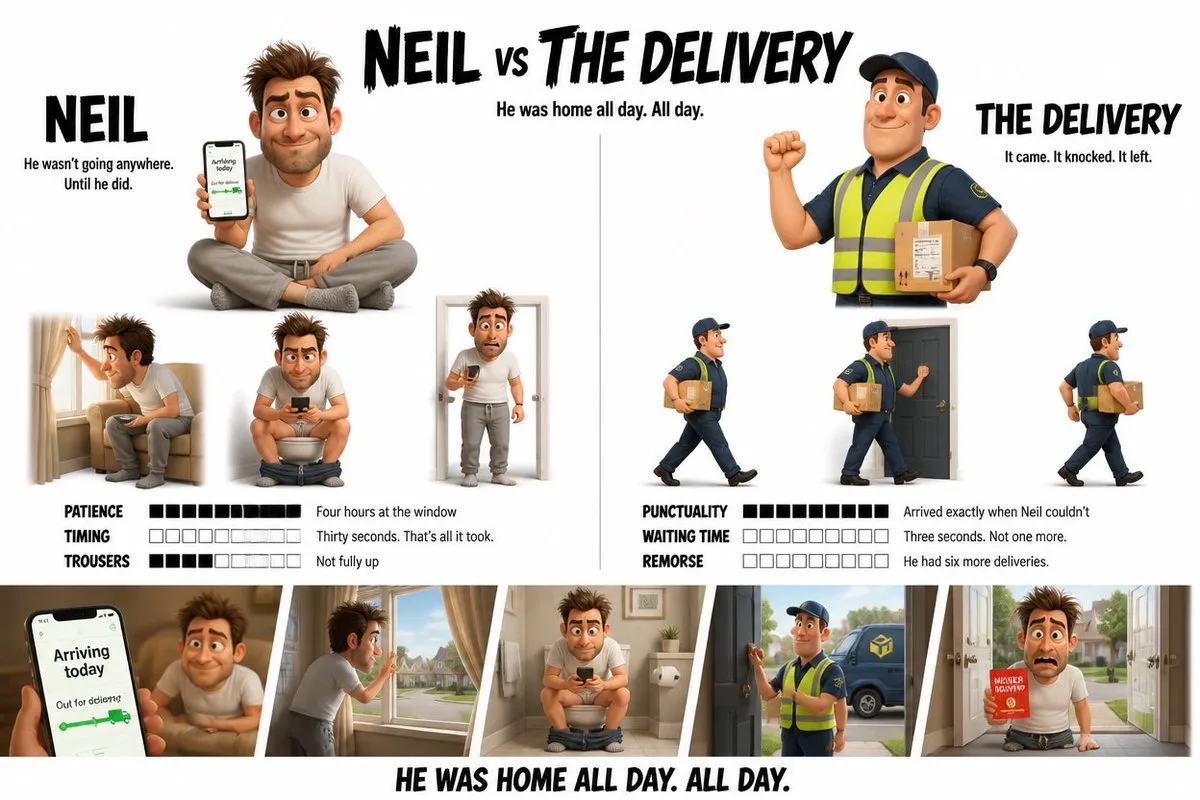Neil vs The Delivery: Character Design Sheet