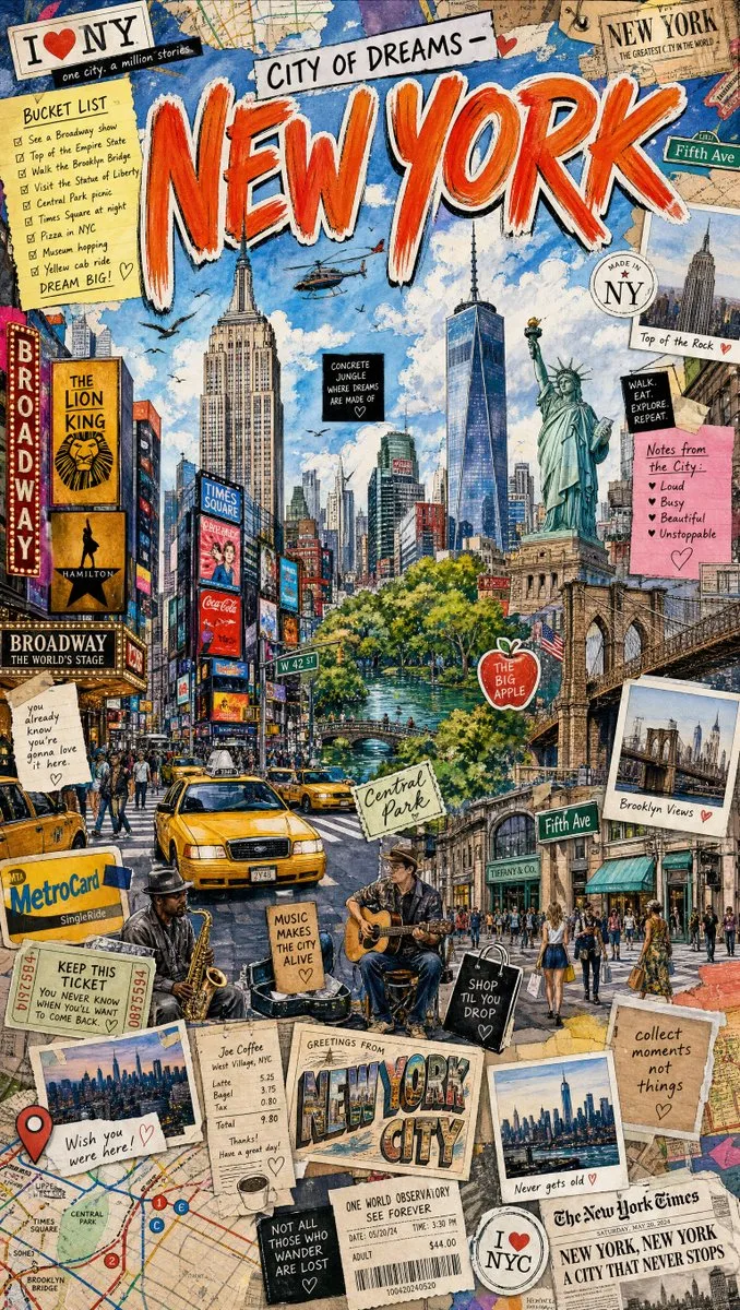 City of Dreams – New York Travel Scrapbook