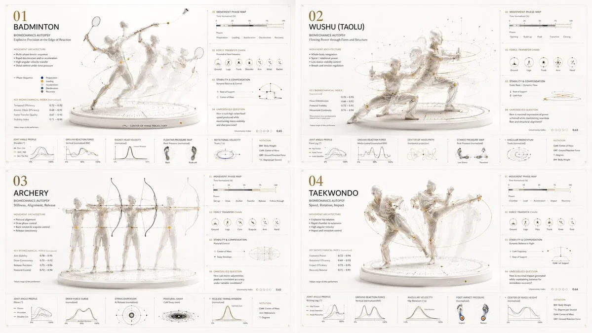 Asian Sports Biomechanics Autopsy Posters