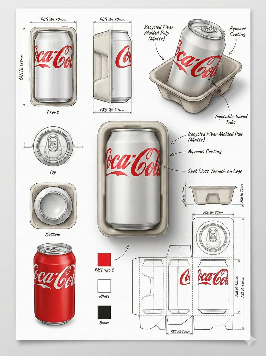 Industrial Packaging Design Sheet