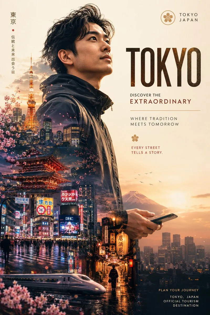Tokyo destination marketing poster