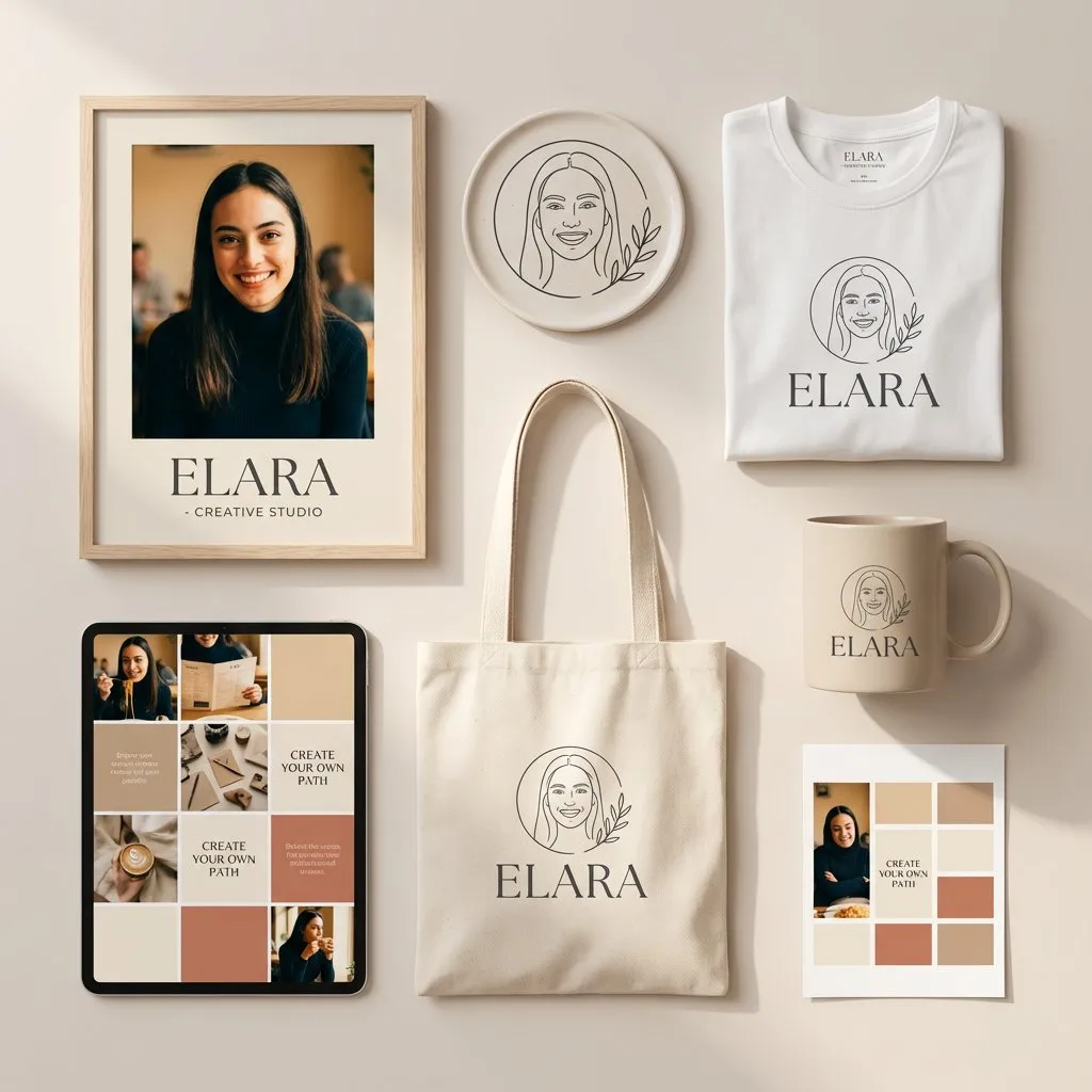 Minimal Scandinavian Personal Branding Mockup