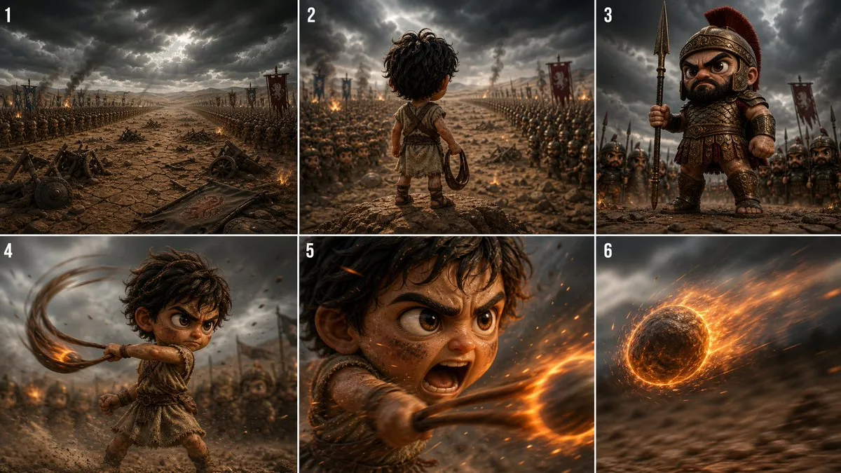 David vs. Goliath: Epic Chibi Battleground
