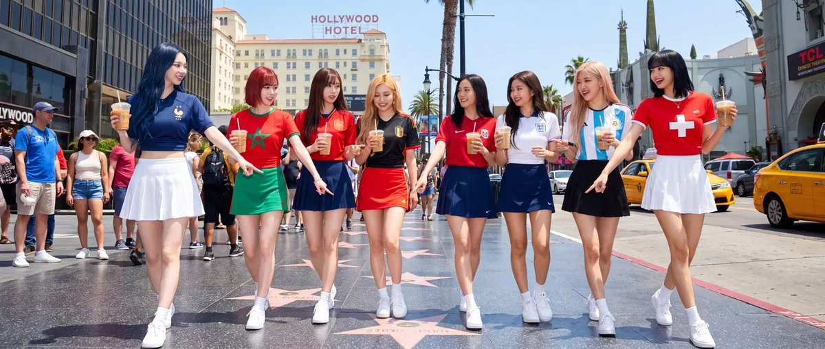Aespa & Blackpink touring Hollywood