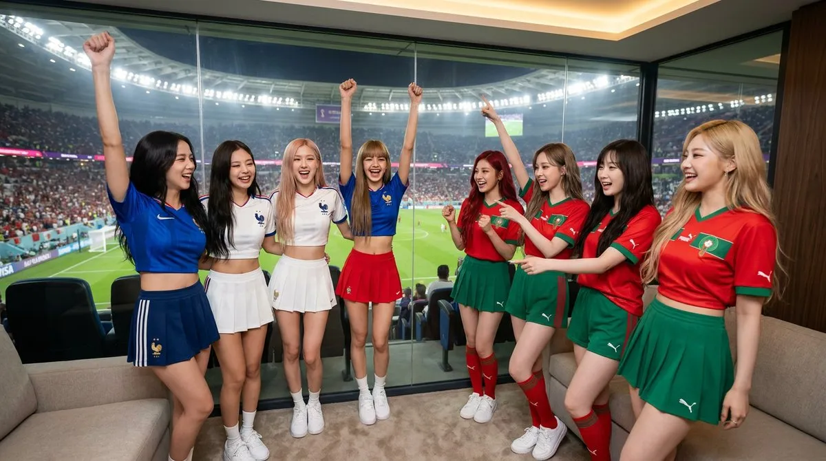 K-pop idols celebrate World Cup quarterfinal