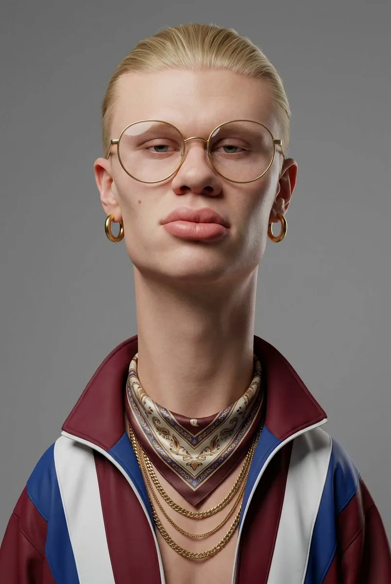 Stylized 3D Caricature with Street Luxury