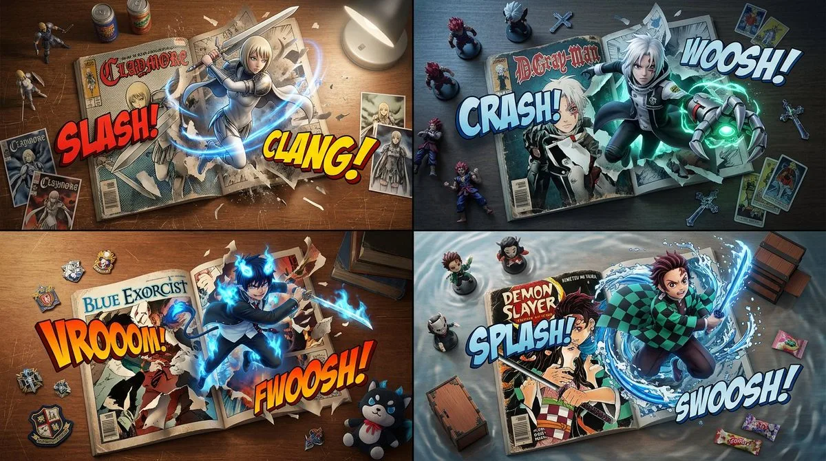 Manga Demons Burst from Comic Pages