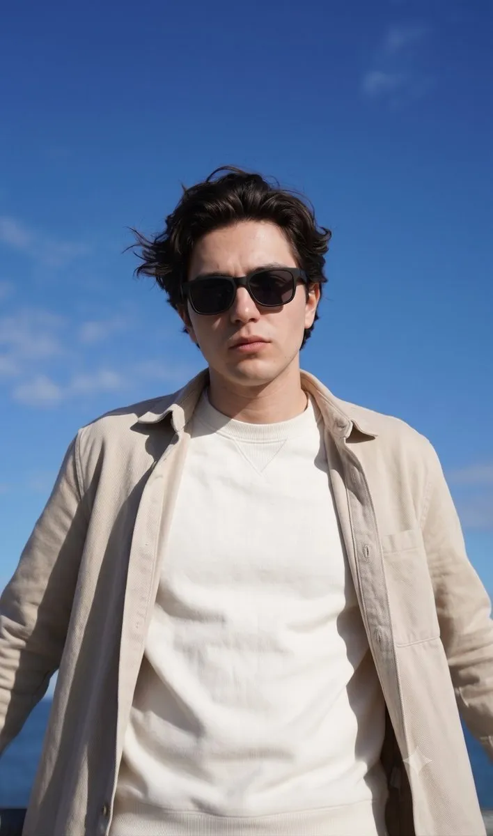 Coastal Luxury Menswear Editorial Portrait
