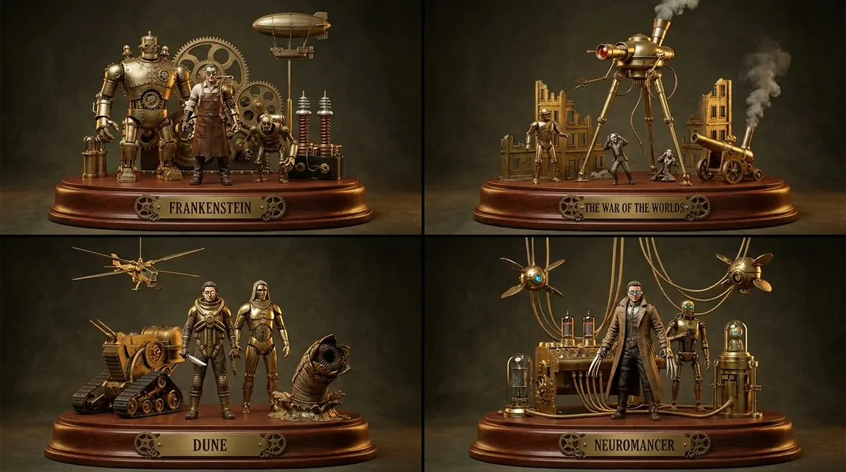 Sci-Fi Novels as Steampunk Dioramas