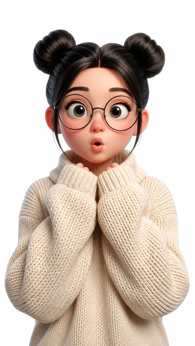 Stylized 3D Animated Avatar Portrait
