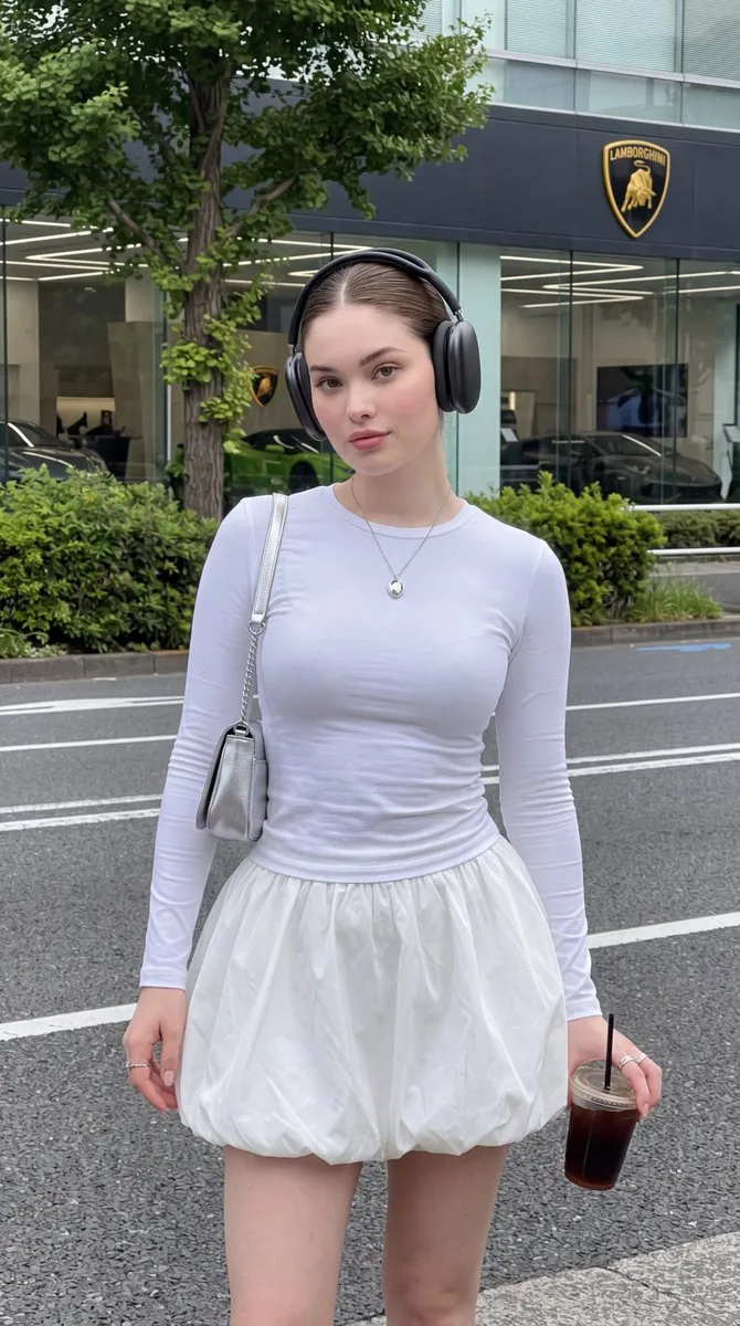 Urban Street Portrait with Clean-Girl Style