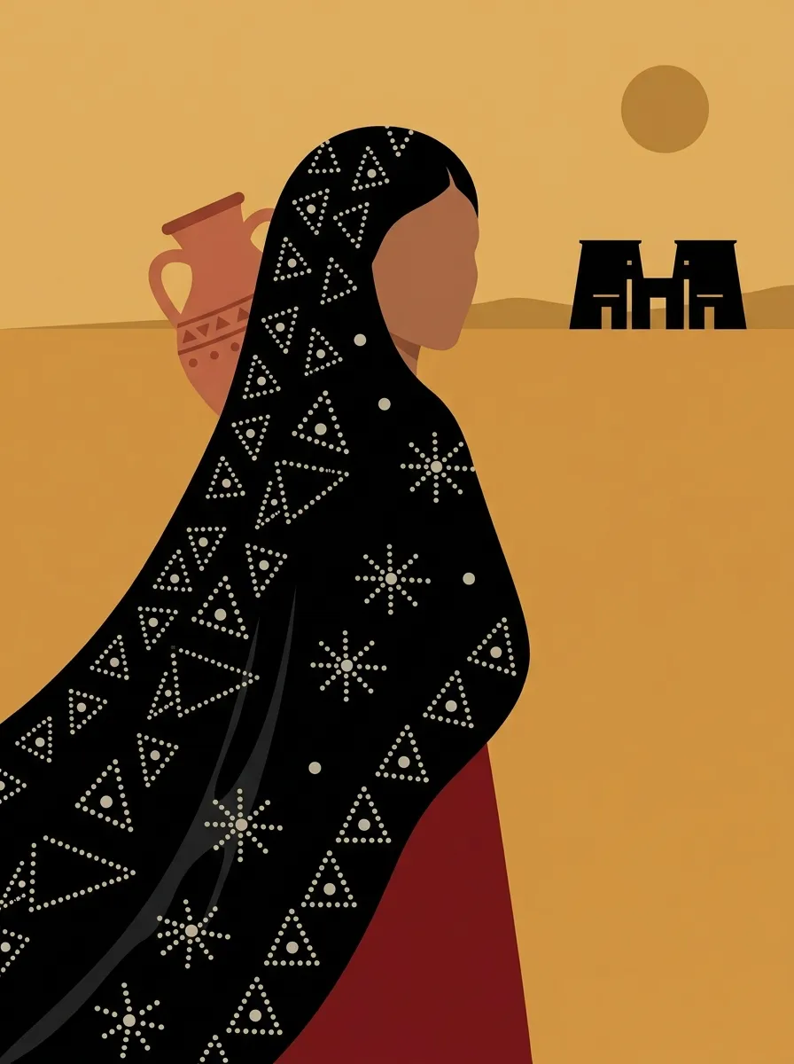Sa'idi Woman with Tarha and Temple