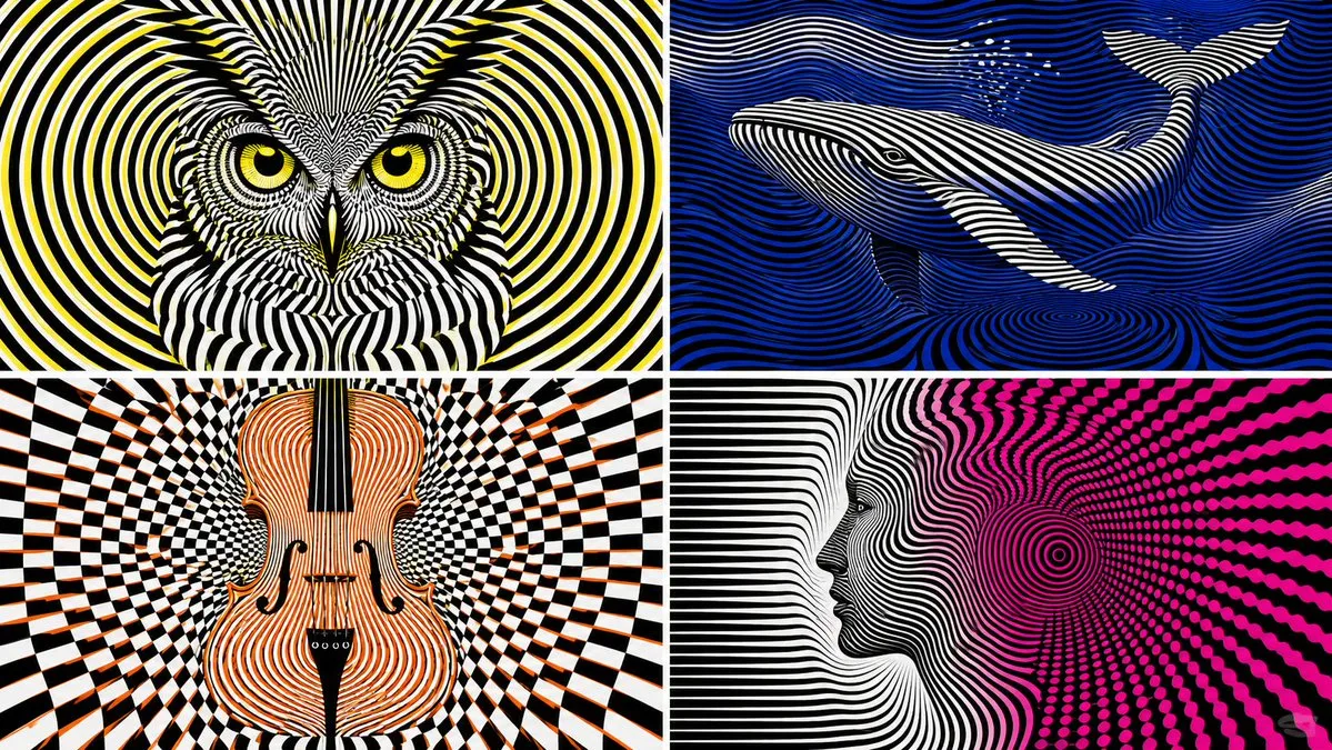 Trippy Optical Illusion Art