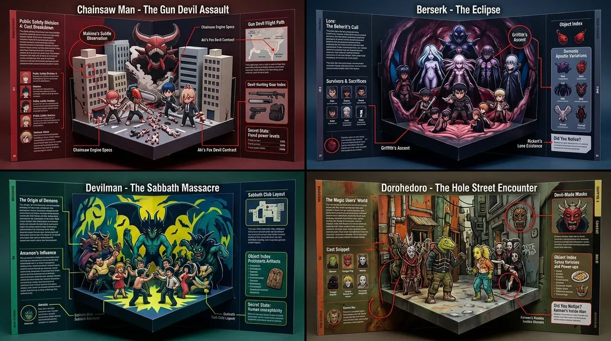Deluxe Manga Dossier Gatefolds Grid