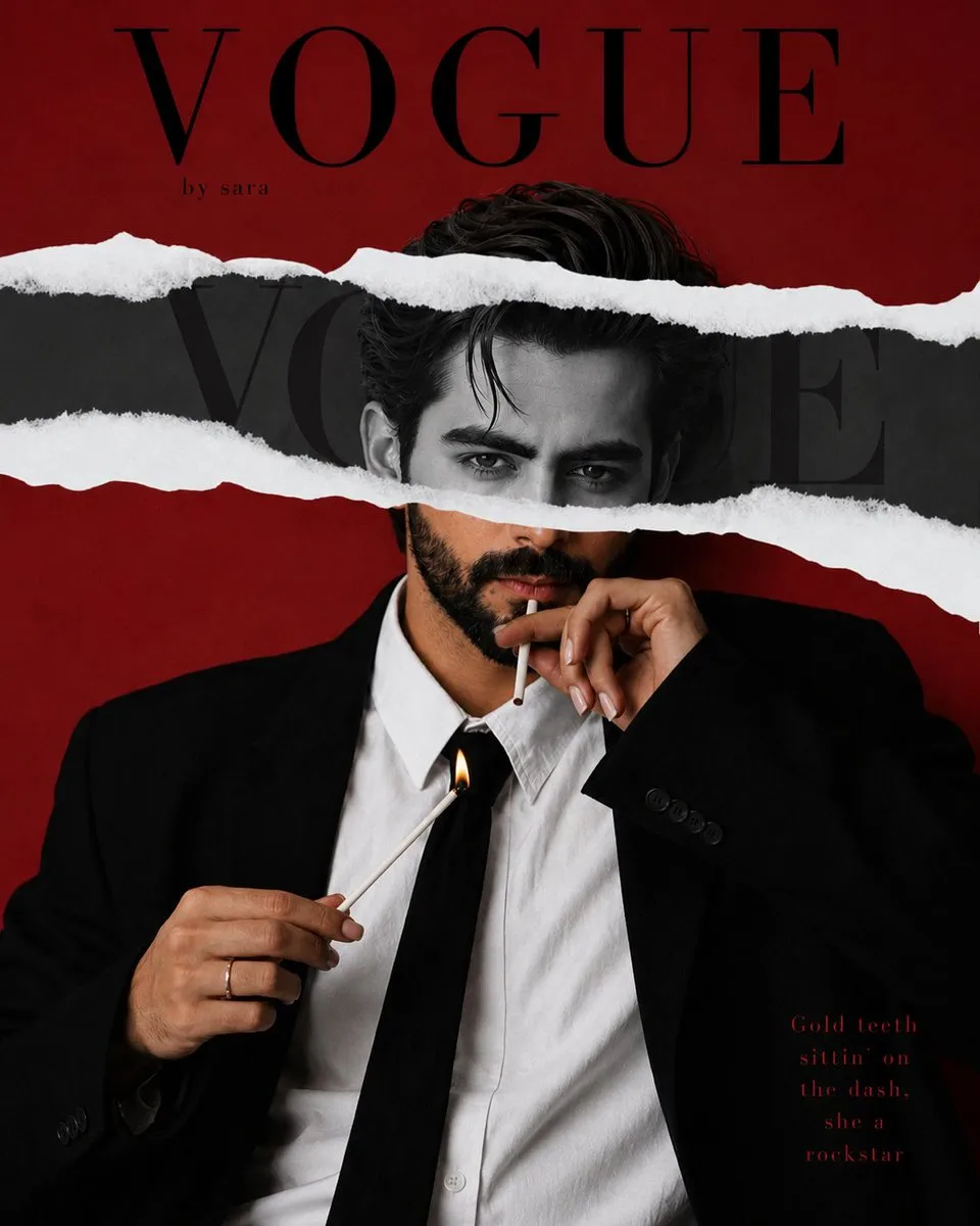 High-Fashion Editorial Torn Identity