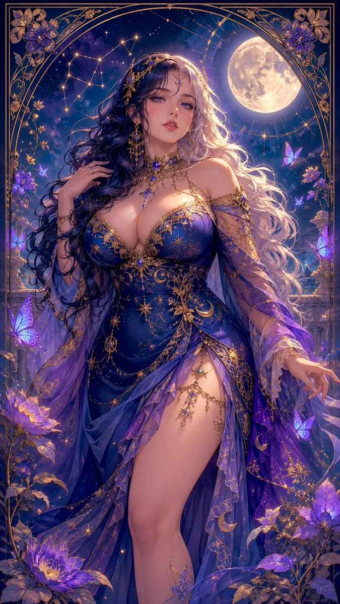 Celestial Maiden in Moonlight