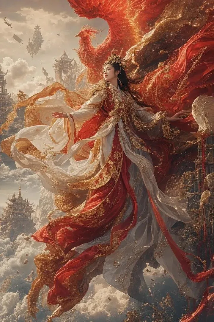 Celestial Empress with Vermilion Phoenix