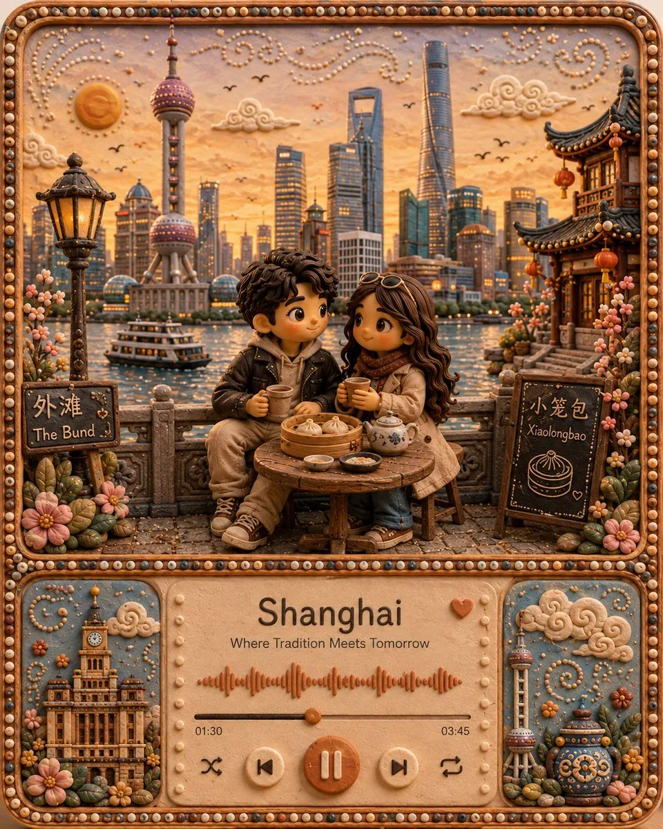 Shanghai Romance: Handcrafted Travel Diorama